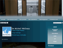 Tablet Screenshot of demicheli-wellness.com